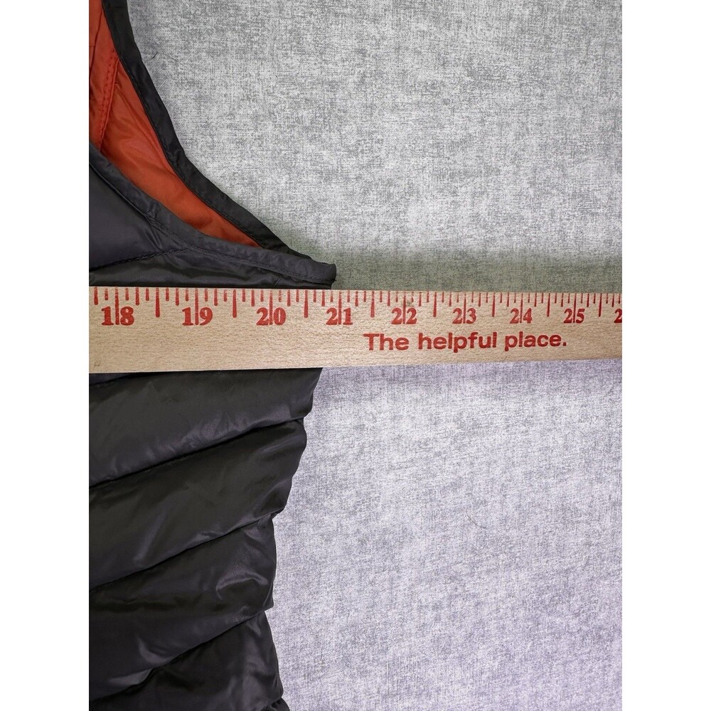 Bernardo Goose Down Full Zip Puffer Vest Grey coral Womens Large Packable Hiking - Picture 5 of 7